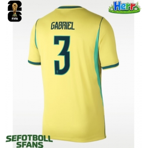 Brasilien Gabriel Magalhaes #3 Hemmatröja VM 2026 Kortärmad